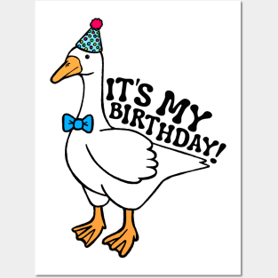 It's My Birthday Silly Goose Posters and Art